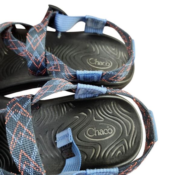 Chaco Zstrap Blue Multicolored Womens ‎ Hiking Walking Sandals Sz 8 - Picture 2 of 12